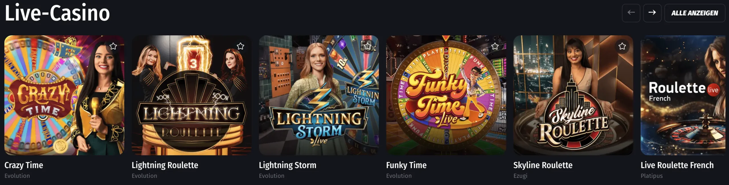 Winshark Live Casino